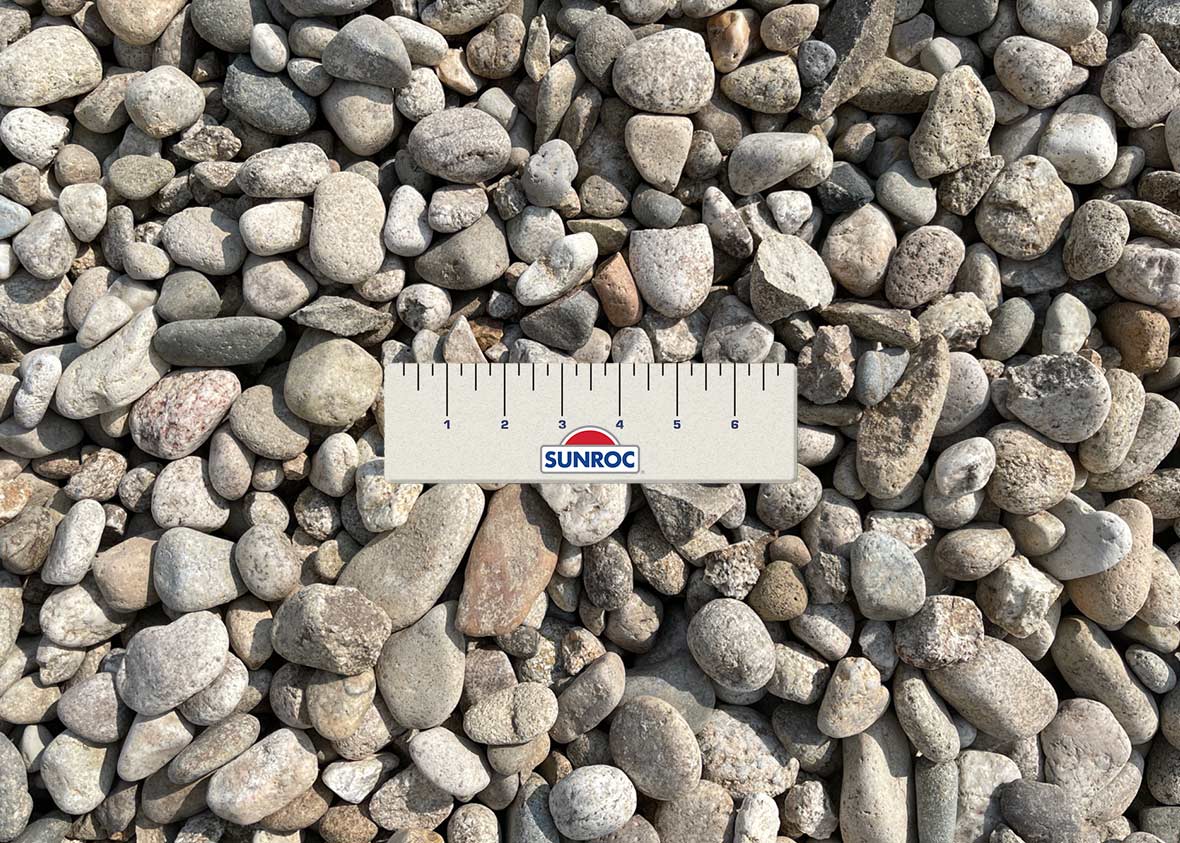 3/4" round rock